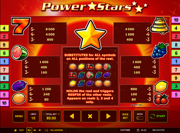 Игровой автомат Power Stars - потомок первых слотов казино Вулкан